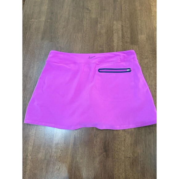 Nike Golf Dri-FIT Tour Performance Pink Skort Large L Pockets Stretch Lined - Picture 3 of 11